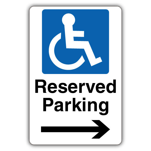Reserved Parking – Mandatory Disabled – Arrow Right