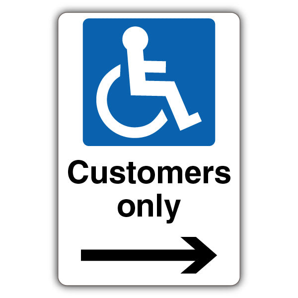 Customers Only – Mandatory Disabled – Arrow Right