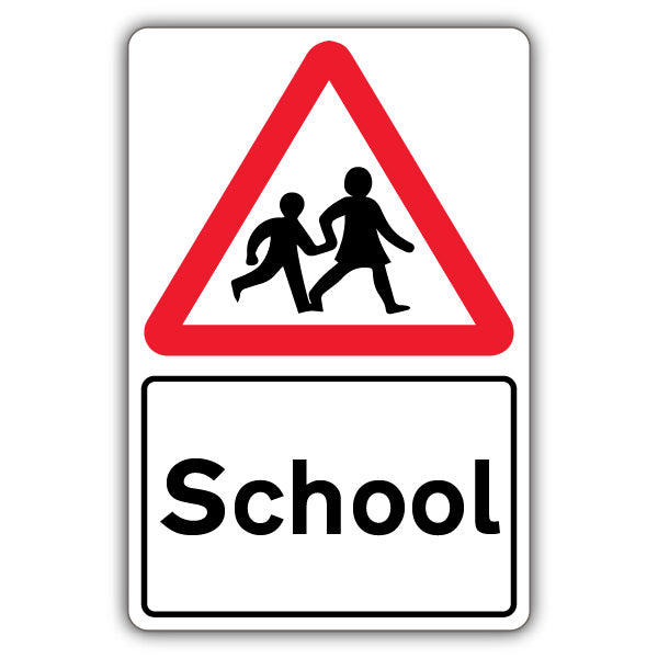 School – Children Crossing Triangle