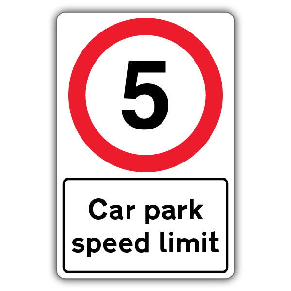 Car Park Speed Limit – Speed Limit 5 MPH