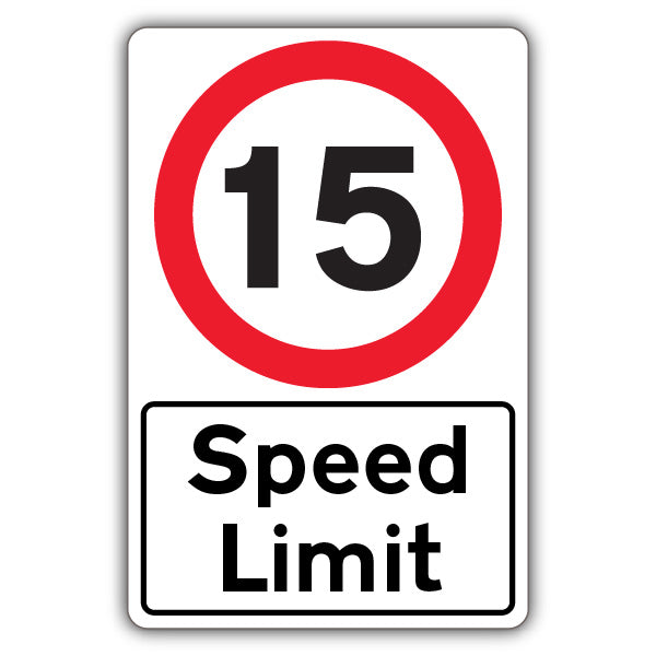 Speed Limit – Speed Limit 15 MPH