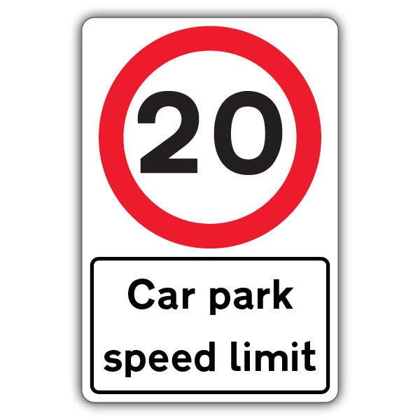 Car Park Speed Limit – Speed Limit 20 MPH