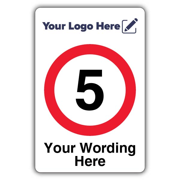 5 MPH Custom Text – Add Your Logo