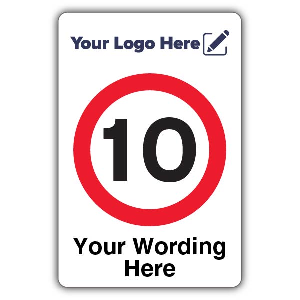 10 MPH Custom Text – Add Your Logo