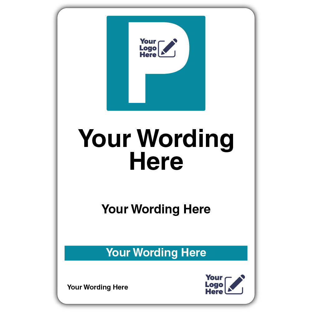 Car Park Entrance Custom – Standard Portrait – Your Wording Here
