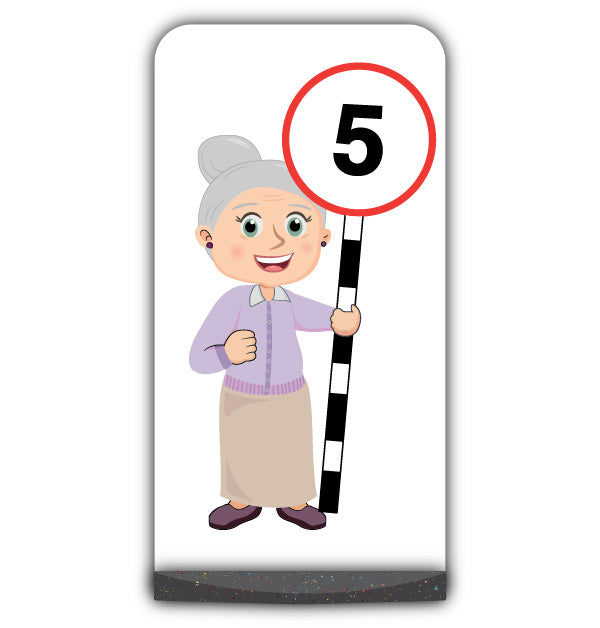 Senior Citizen Flat Panel Pavement Sign – Joan – 5 mph