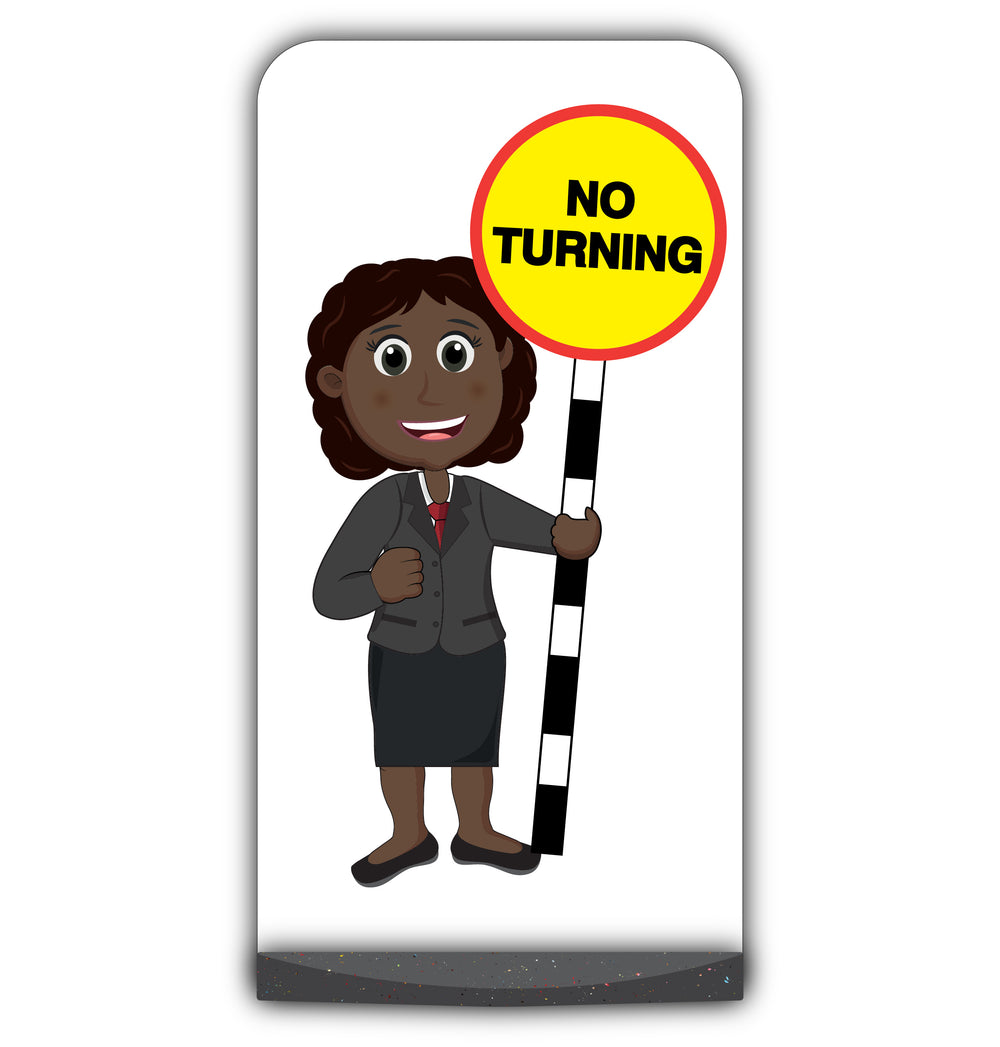 Teacher Flat Panel Pavement Sign – Ms Simmons – No Turning