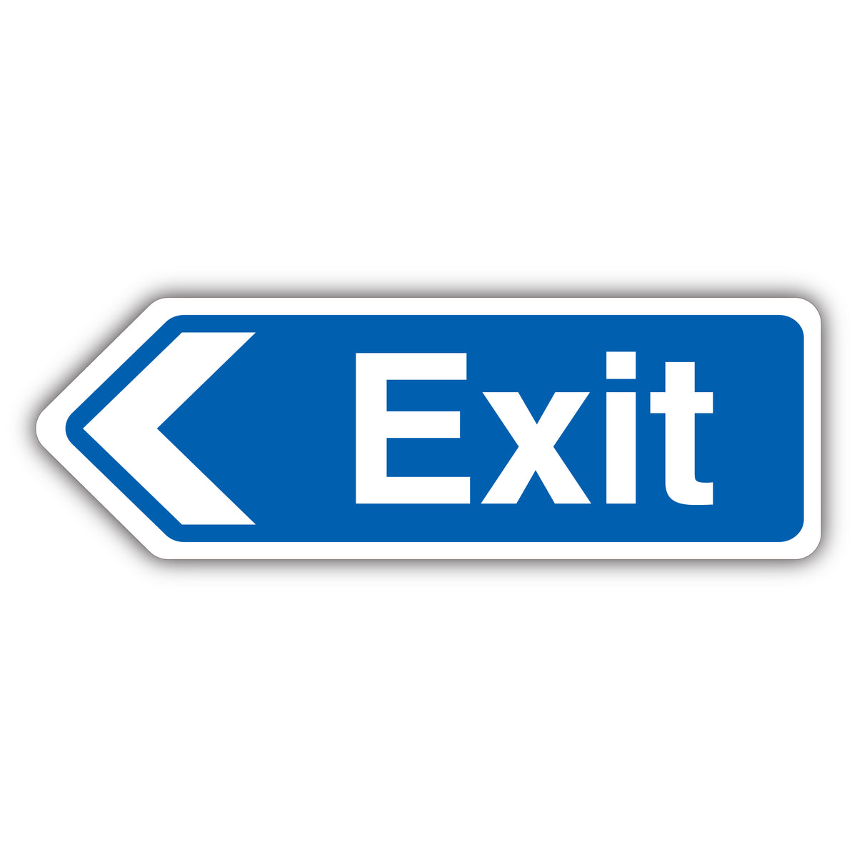 Exit Arrow Left – Shaped Sign