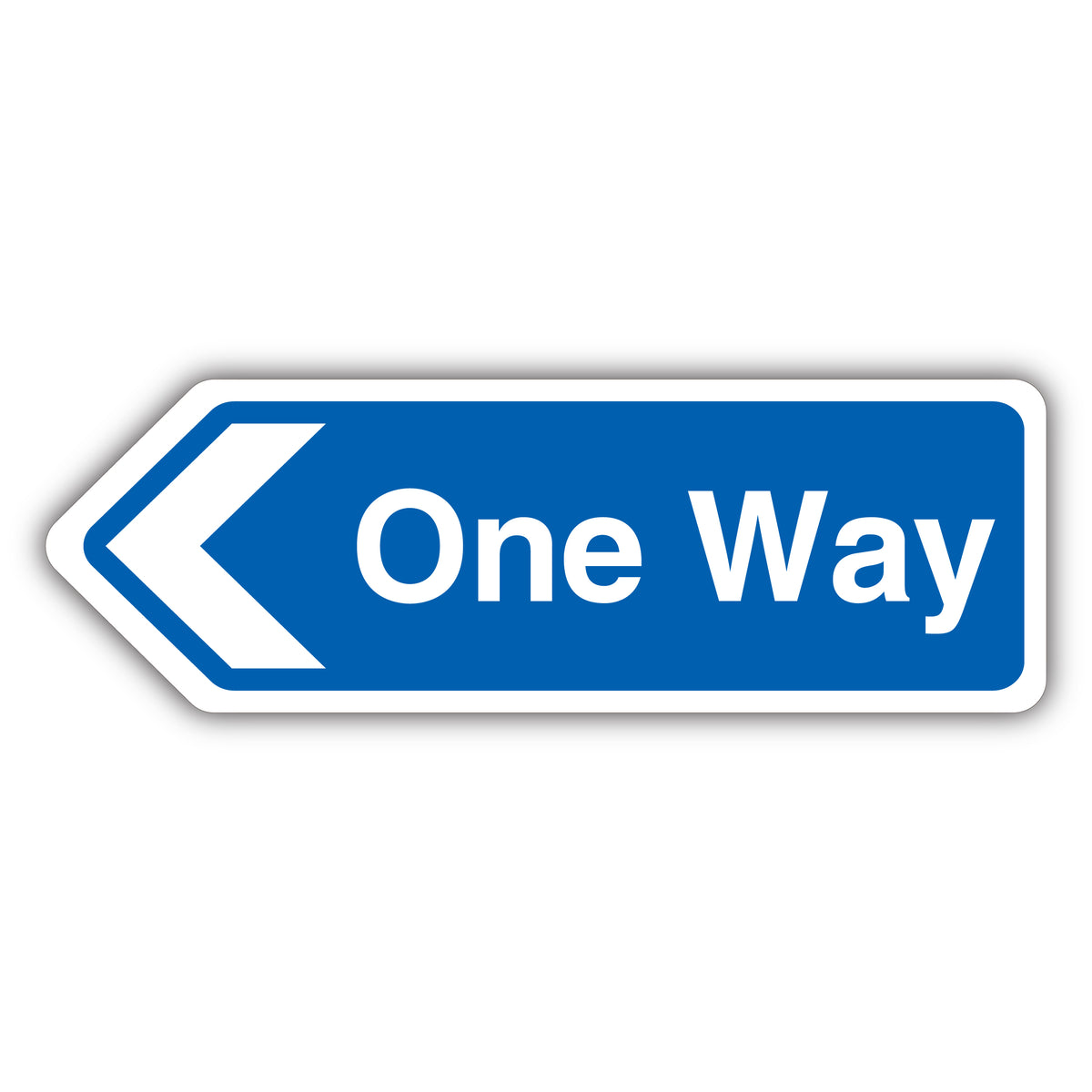 One Way Arrow Left – Shaped Sign