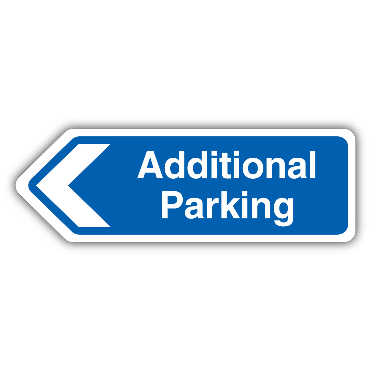 Additional Parking Arrow Left – Shaped Sign