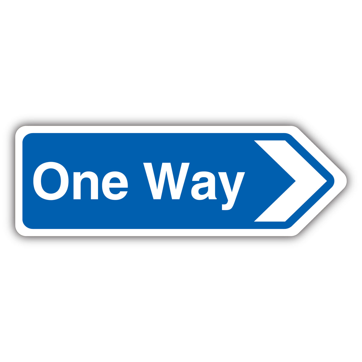 One Way Arrow Right – Shaped Sign