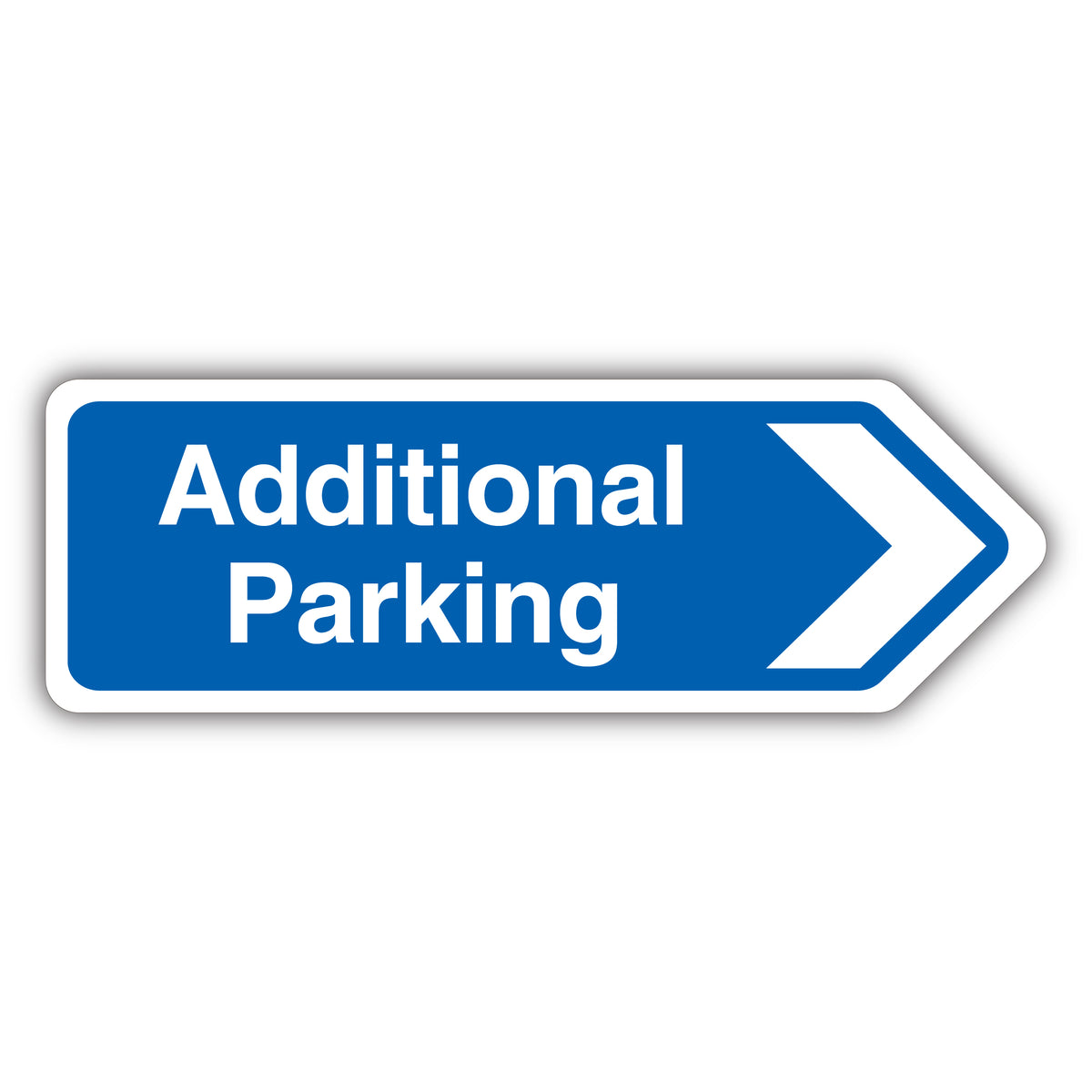 Additional Parking Arrow Right – Shaped Sign