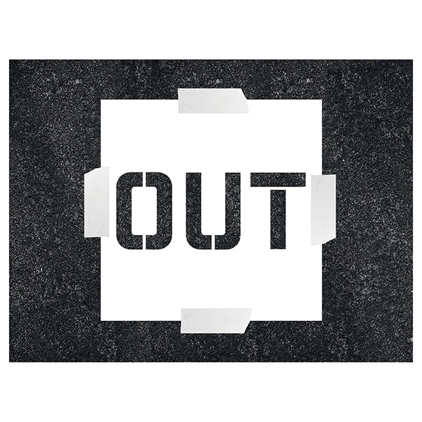 Out – Stencil – Square