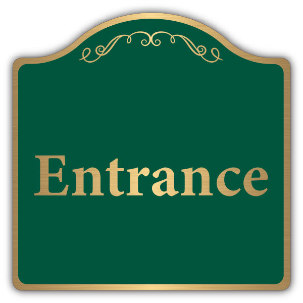 Entrance – Brushed Gold Prestige Sign