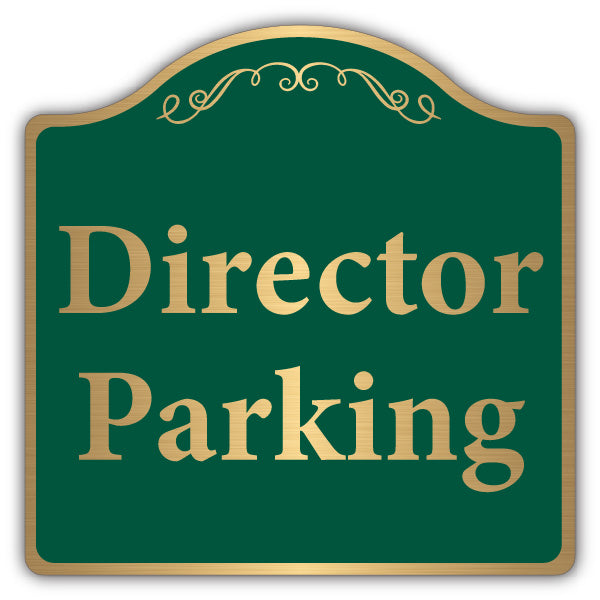 Director Parking – Brushed Gold Prestige Sign