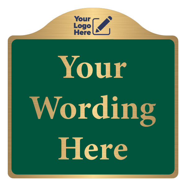 Prestige Sign – Add Your Logo – Gold