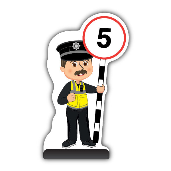 Police Officer Cut Out Pavement Sign – PC Williams – 5 mph