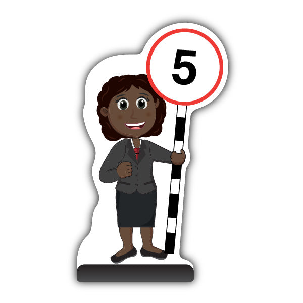 Teacher Cut Out Pavement Sign – Ms Simmons – 5 mph