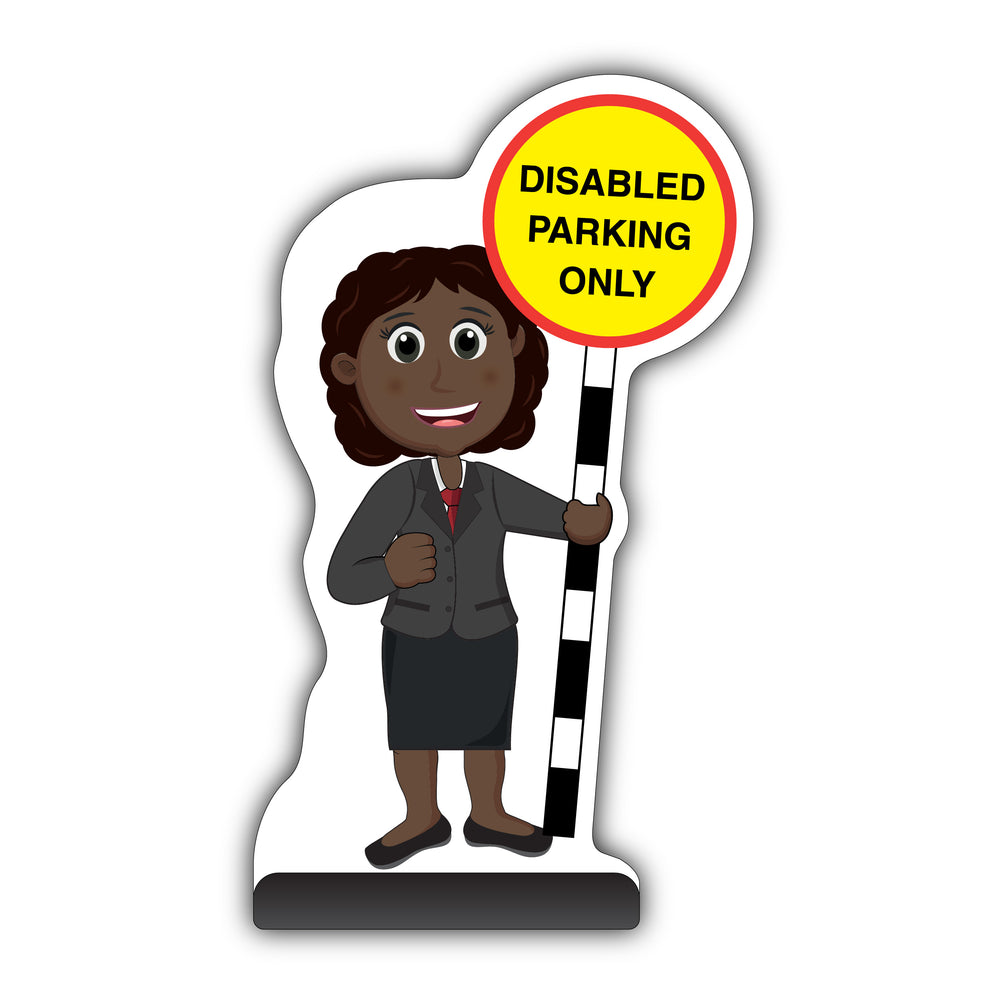 Teacher Cut Out Pavement Sign – Ms Simmons – Disabled Parking Only