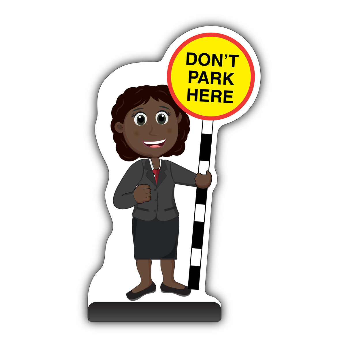 Teacher Cut Out Pavement Sign – Ms Simmons – Don't Park Here