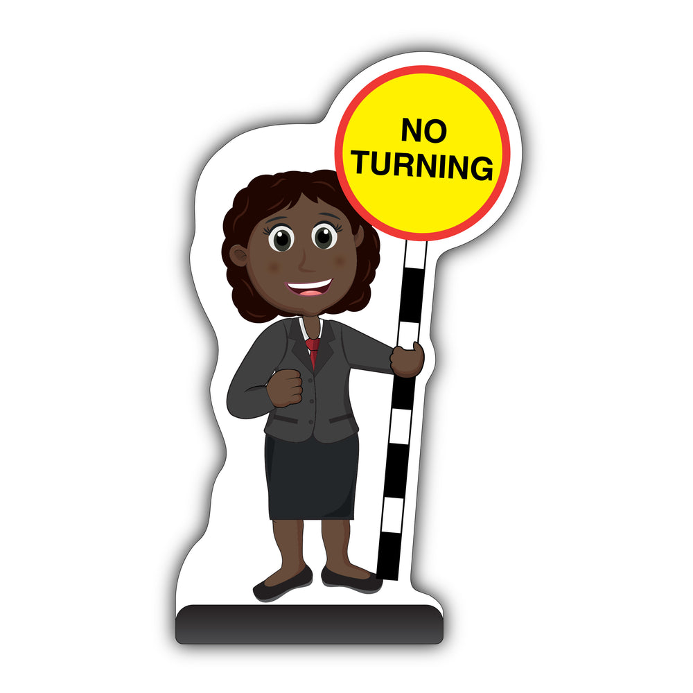Teacher Cut Out Pavement Sign – Ms Simmons – No Turning