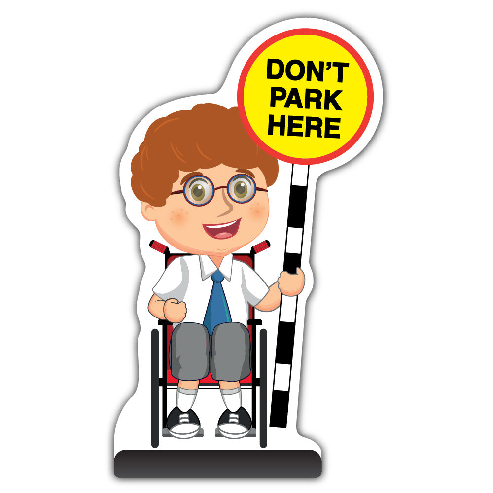 School Kid Cut Out Pavement Sign – Ben – Don’t Park Here