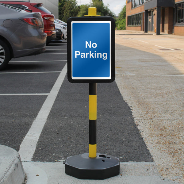 Temporary Signpost – No Parking