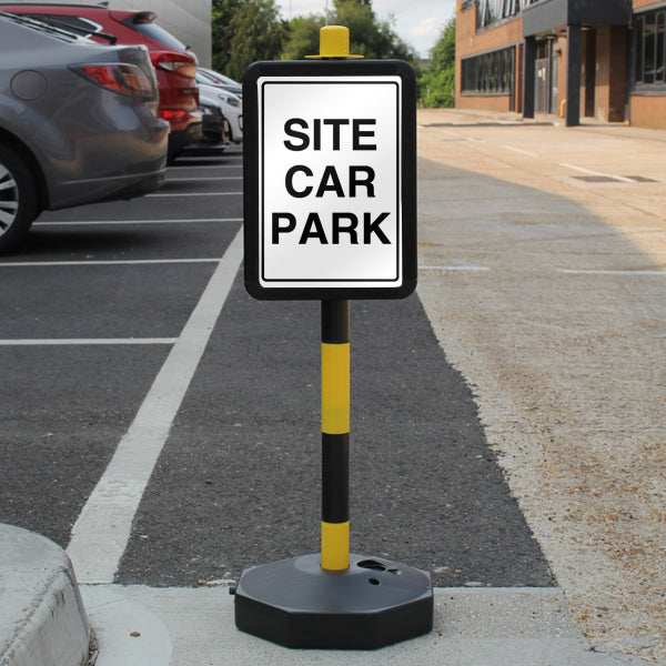 Temporary Signpost – Site Car Park