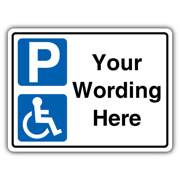 Custom – Blue Parking/Disabled