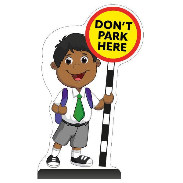 School Kid Cut Out Pavement Sign – Kamal – Don't Park Here