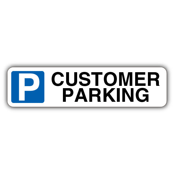 Customer Parking – Mandatory Blue Parking – Kerb Sign