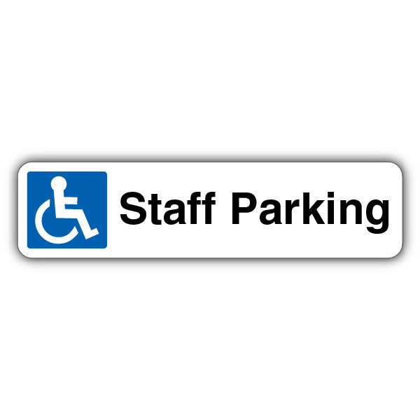 Staff Parking – Mandatory Disabled – Kerb Sign