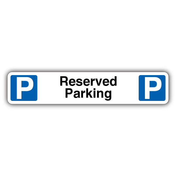 Reserved Parking – Dual Symbol Mandatory Blue Parking – Kerb Sign