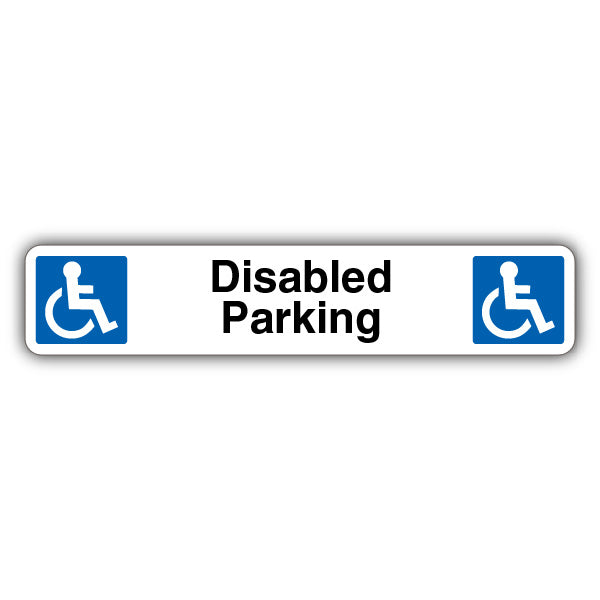 Disabled Parking – Dual Symbol Mandatory Wheelchair Access – Kerb Sign