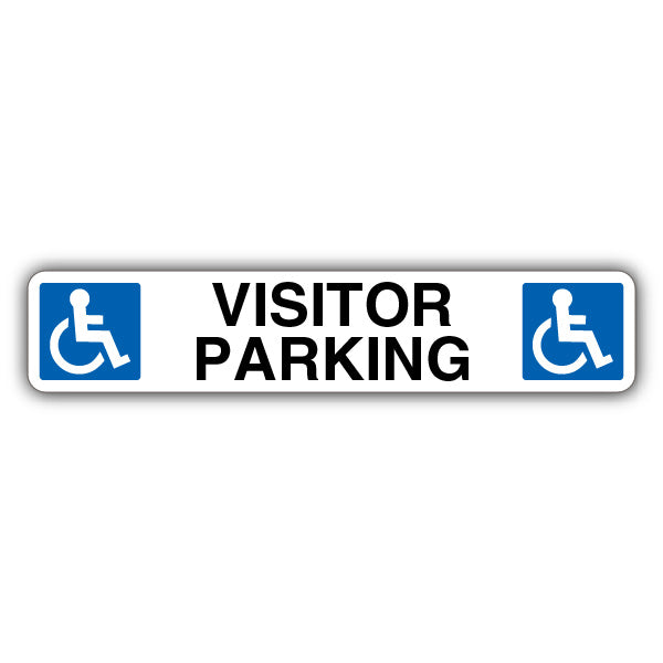 Visitor Parking – Dual Symbol Mandatory Wheelchair Access – Kerb Sign