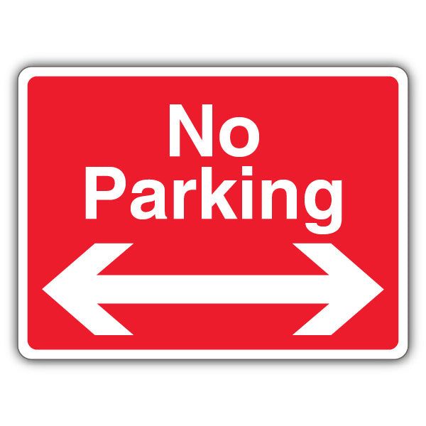 No Parking – Arrow Left/Right – Landscape