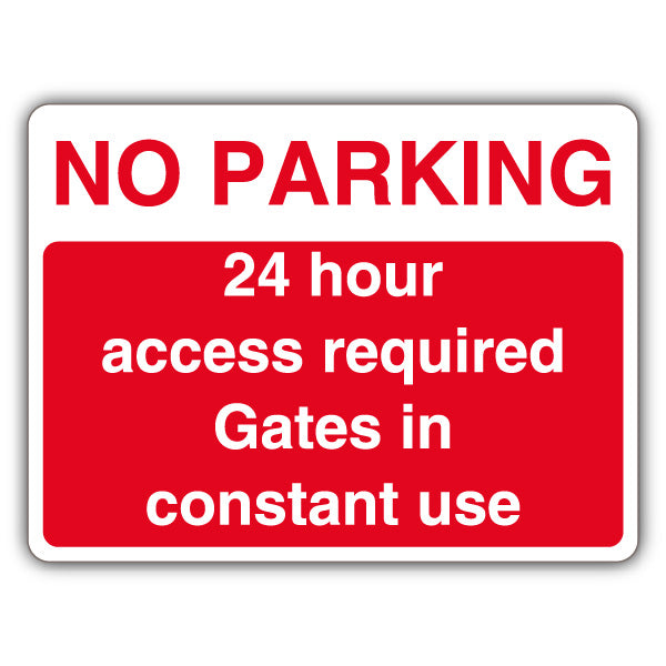 No Parking – Access Required Gates In Constant Use – Landscape