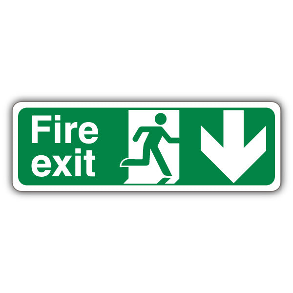 Fire Exit Arrow Down