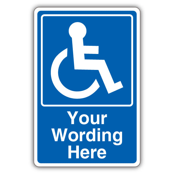 Custom – Large Mandatory Disabled – Blue