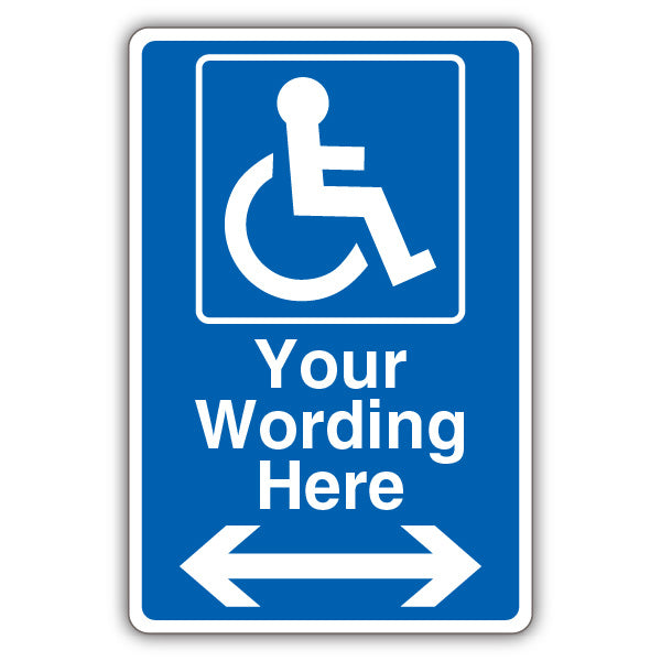 Custom – Mandatory Disabled – Blue Arrow Left/Right