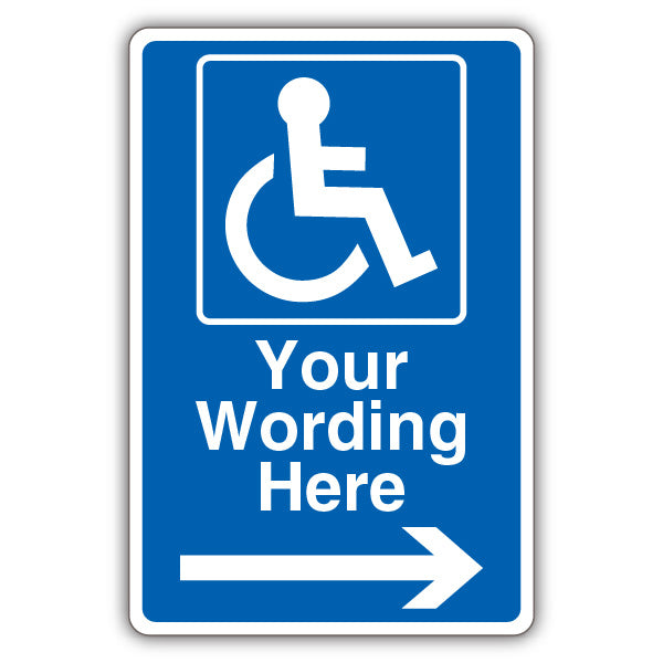 Custom – Mandatory Disabled – Blue Arrow Right