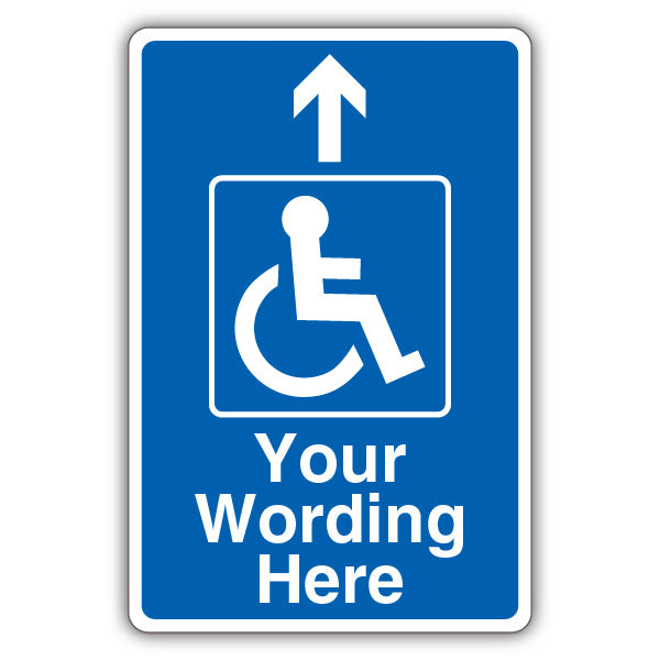 Custom – Mandatory Disabled – Blue Arrow Up