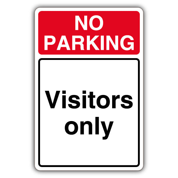No Parking Visitors Only