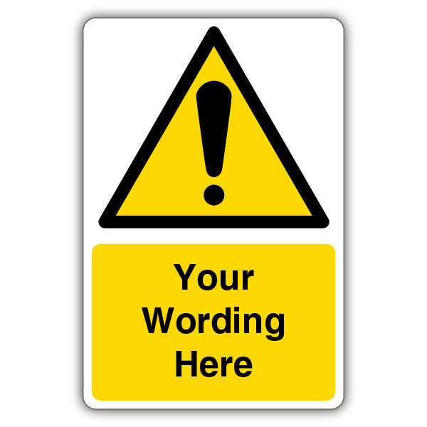 Custom – Warning Yellow Exclamation