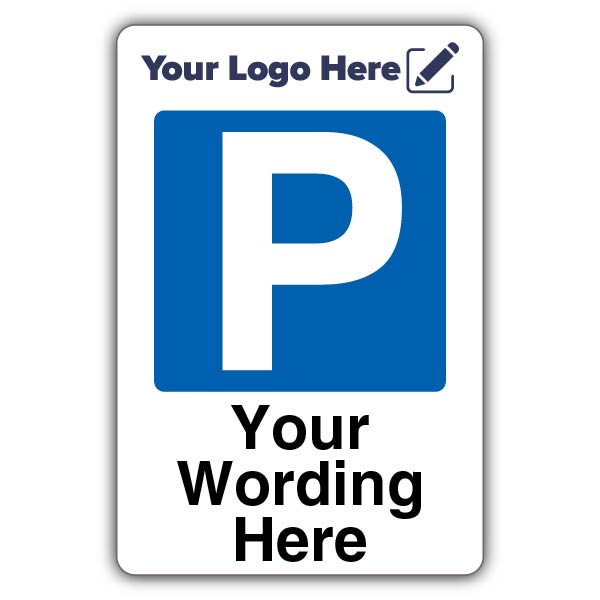 Mandatory Blue Parking – Add Your Logo
