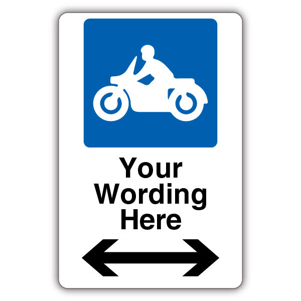 Custom – Mandatory Motorcycle Parking – Arrow Left/Right
