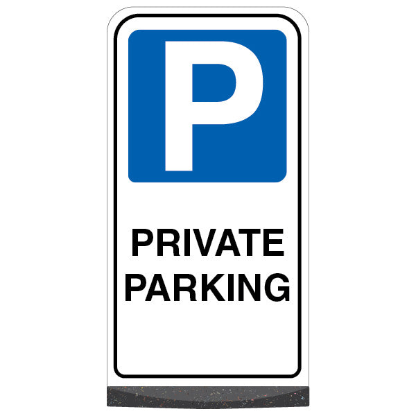 Freestanding Sign – Private Parking – Mandatory Blue Parking