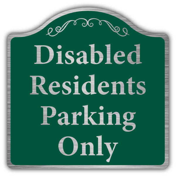 Disabled Residents Parking Only – Prestige Sign