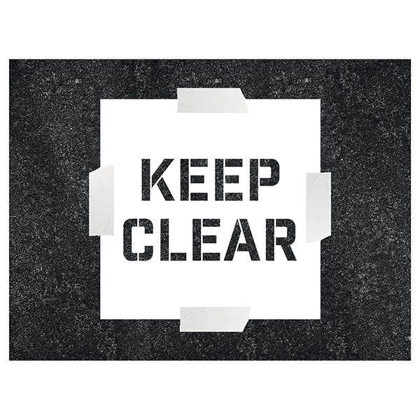 Keep Clear Stencil – Square