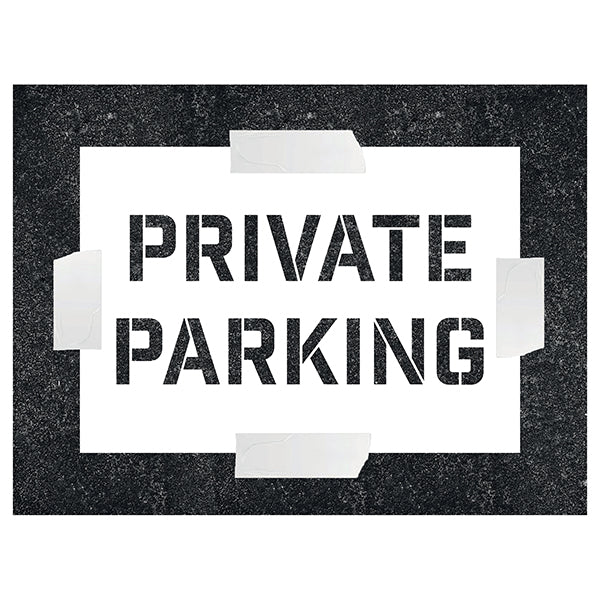 Private Parking – Stencil